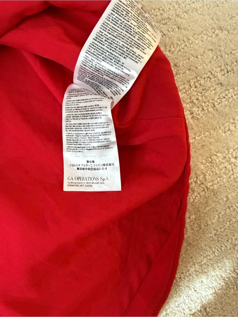 NWT Armani Exchange fit-and-flare Red Mini Dress 4 - Picture 10 of 14